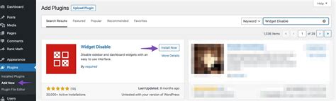 Image result for Remove Widgets