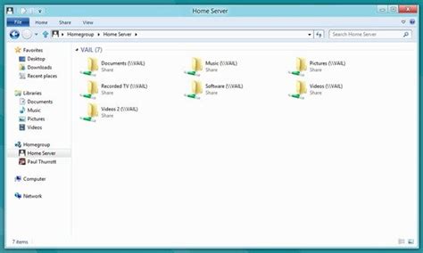 Accessing Other PCs in Windows 8