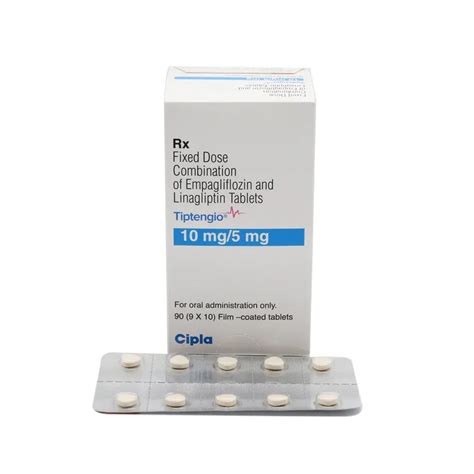 Buy Tiptengio 10 mg/5 mg Tablet online | Uses, Side Effects, Price and ...
