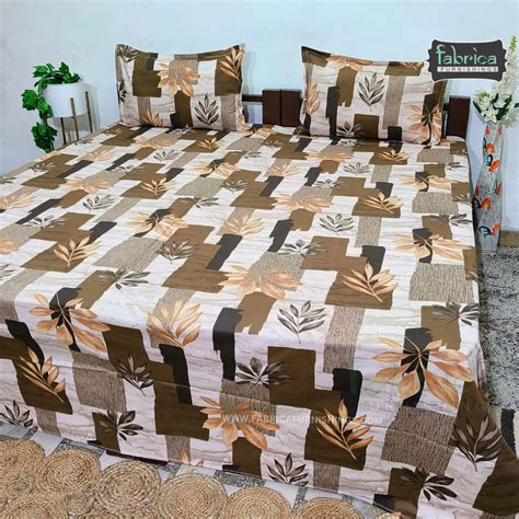 Designer Print Double Bed Queen Size Bed Sheets | Fabrica Furnishings