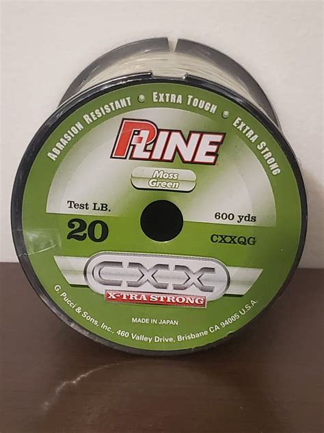 P-Line CXX Extra Strong Line Moss Green 20lb 600 Yards for sale online | eBay