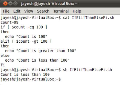Image result for How to Use If Else Statements Linux Terminal