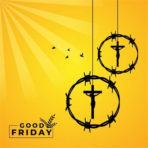 Vector illustration of happy good friday social media template ...