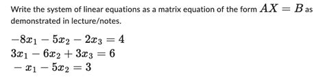 linear equation using matrix notation 的图像结果