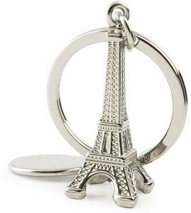 GCT Paris Love Eiffel Tower (G-2) Silver Metal Keychain for Car Bike ...
