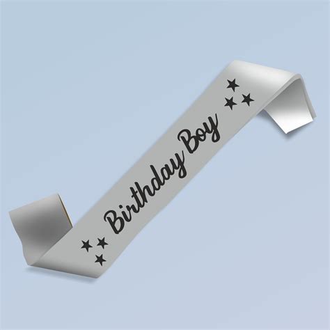 PSI Birthday Boy Silver Satin Party Sash | Party Supplies India Online