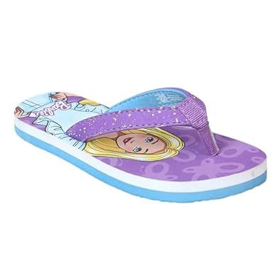 Kidsville Official Barbie Printed Flip-Flop For Kids Girls : Amazon.in ...