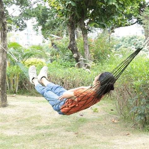 R Runilex Rope Hammock with Wooden Spreader Bars/Adults Swing for ...