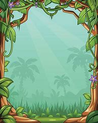 Image result for Vines Trees Jungle Cartoon