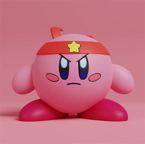 Fichier STL Kirby Fighter・Design à télécharger et à imprimer en 3D・Cults