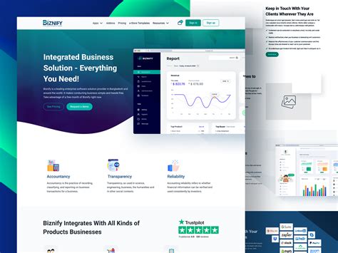 Biznify- Integrated Business Solution by Jahedul Islam on Dribbble