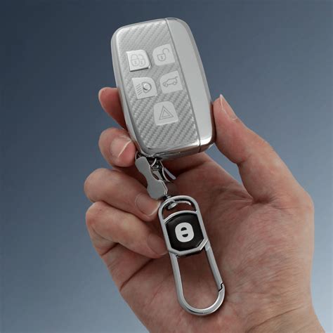 Jaguar & Land Rover 5-Button TPU Key Cover + Keychain | Keyzone