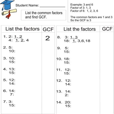 Greatest Common Factor Examples 的图像结果