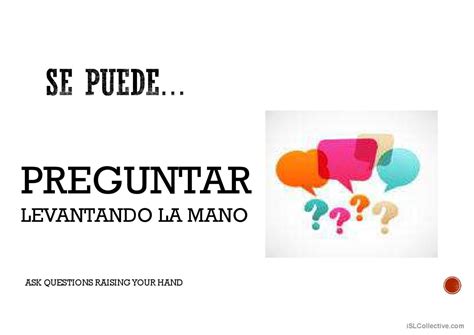 reglas para clase de espanol: English ESL powerpoints