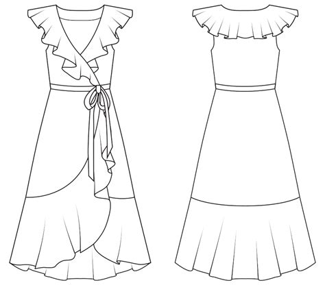 Image result for Wrap Dress Pattern