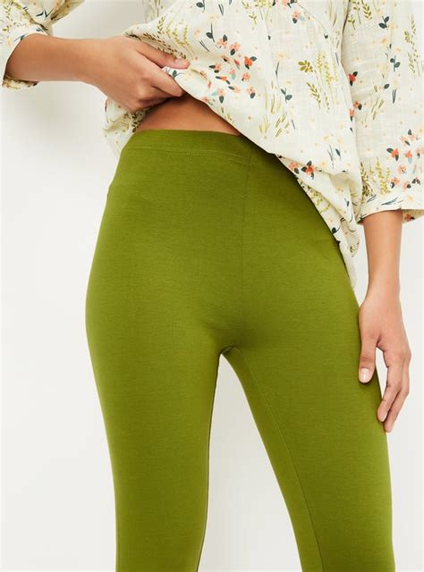 Buy Women Solid Calf-Length Leggings Online at just Rs. 349.0 ...