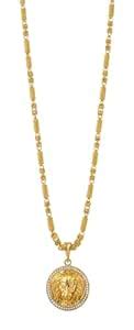 Buy JS S Imitation Jewellery Gold-Plated Lion Head Pendant Chain ...