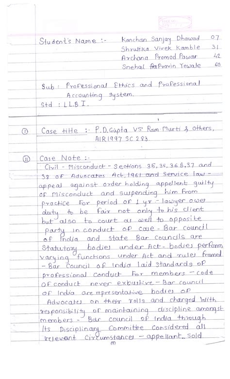 P d gupta case - LLB LAW (Honors - Studocu