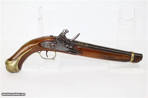 c.1800 ORNATE European Antique FLINTLOCK Pistol