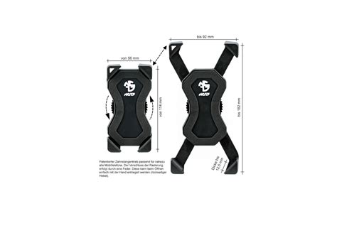 NC-17 Universal-Handyhalter | Schwarz