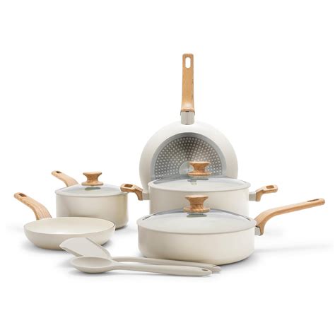 Buy GreenPan Rio Essence Wood 10 Piece Cookware Pots and Pans Set ...