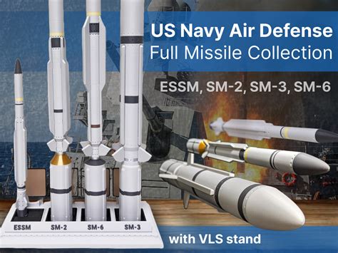 Full US Navy SM Missile Collection with Launcher by Rexi Labs - MakerWorld