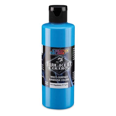 Createx Wicked Colors Airbrush Color - Opaque Daylight Blue, 4 oz ...