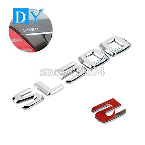 Auto parts High Grade 3D ABS Material SL 500 Letter Car Refitting Rear ...