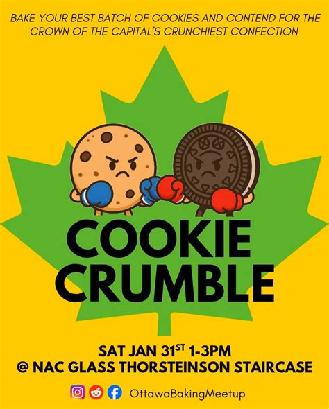 January Baking Meetup: Cookie Crumble, National Arts Center - Centre ...