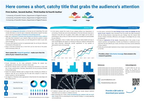 Research Poster Template Canva for Academic and Scientific Presentations - A0 Size Portrait and ...