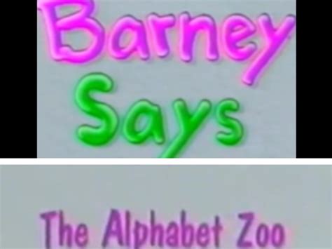 Barney Alphabet Zoo Version Demo Part 的图像结果