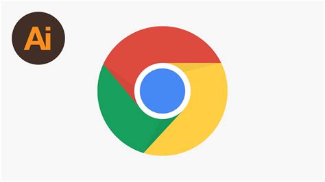 如何使用 Illustrator 绘制谷歌浏览器 Chrome Logo（视频教程） – 设计小咖