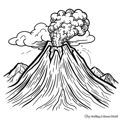 Volcano Coloring Pages - Free & Printable! - Worksheets Library