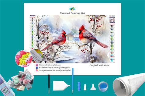 Cardinal Holiday Diamond Painting - Diamond Painting Hut