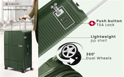 Buy CARLTON Globetrotter Hard-Sided Small Cabin Luggage - 55cms ...