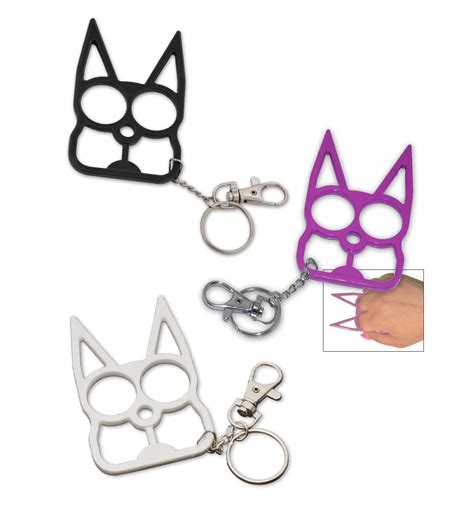 Cat Metal Self Defense Keychain
