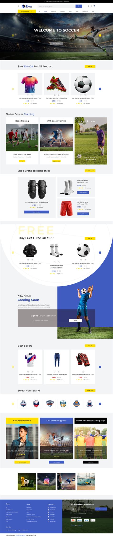 Soccer WordPress Theme : Build Your Soccer Community – Misbah WP