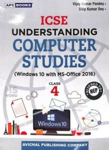 Apc Icse Understanding Computer Studies Class 4 (Windows 10 With Ms ...
