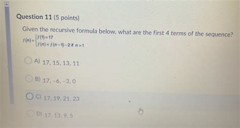 Find First 4 Terms Using Recursive Formula 的图像结果