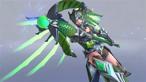 Dragoon Mercy Skin Spotlight | All Cosmetics & Gameplay | Overwatch ...