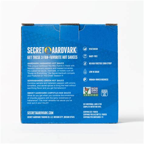 Hot Sauce 3-Pack Gift Box Set - Secret Aardvark