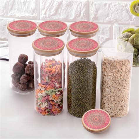 Buy The Better Home Pack of 6 1000ml Borosilicate Glass Jars with ...