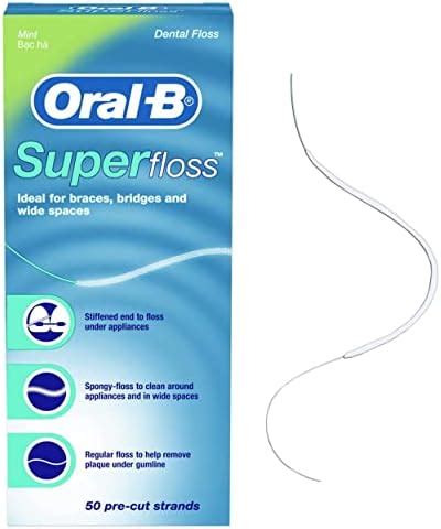 Buy Oral-B Super Floss Dental Floss Original, 50 Pre-Cut Strands Online ...