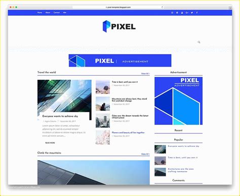 Image result for Blog Theme Using HTML