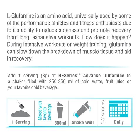 Buy Advance Glutamine Powder - 250g | HealthFarm – Healthfarm Nutrition