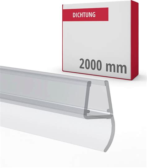 Gedotec Joint central 180° 200 cm - Joint de douche pour paroi en verre ...