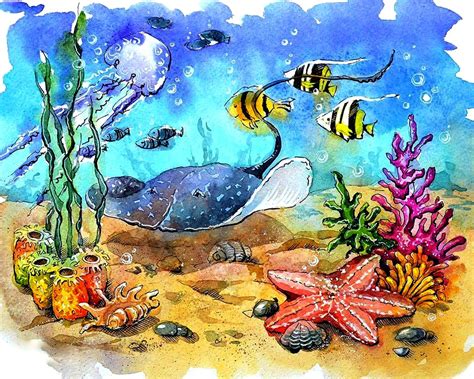 Ocean Life - Rolled Paint By Numbers | Whattacraft