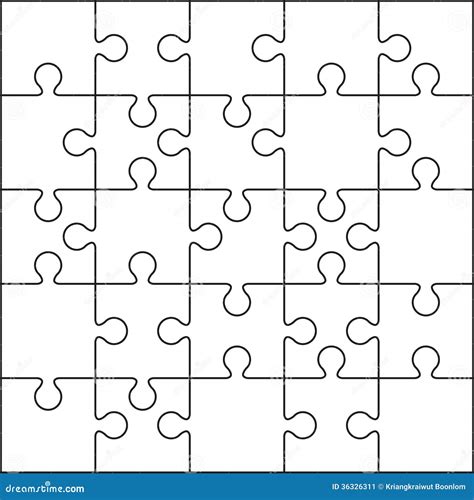 Large Blank Puzzle Piece Printable