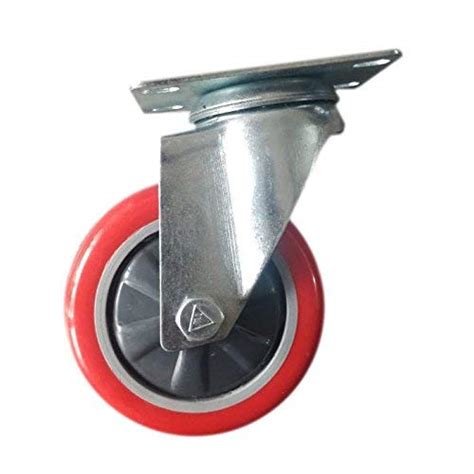 Jbt 4"x1.25" PU Caster Wheel Movable, Load Capacity 300kg, Pack of 4 ...