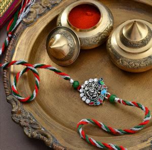 Business Squad Designer 1 Metal Elegant Rakhi for Brother/ Bhai/ Men's ...